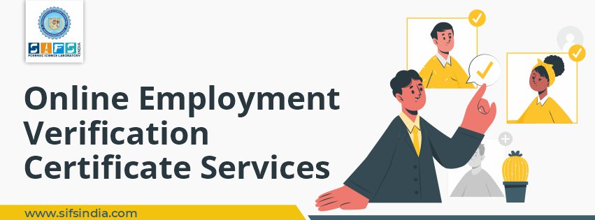 Online Employment Verification Certificate Services
